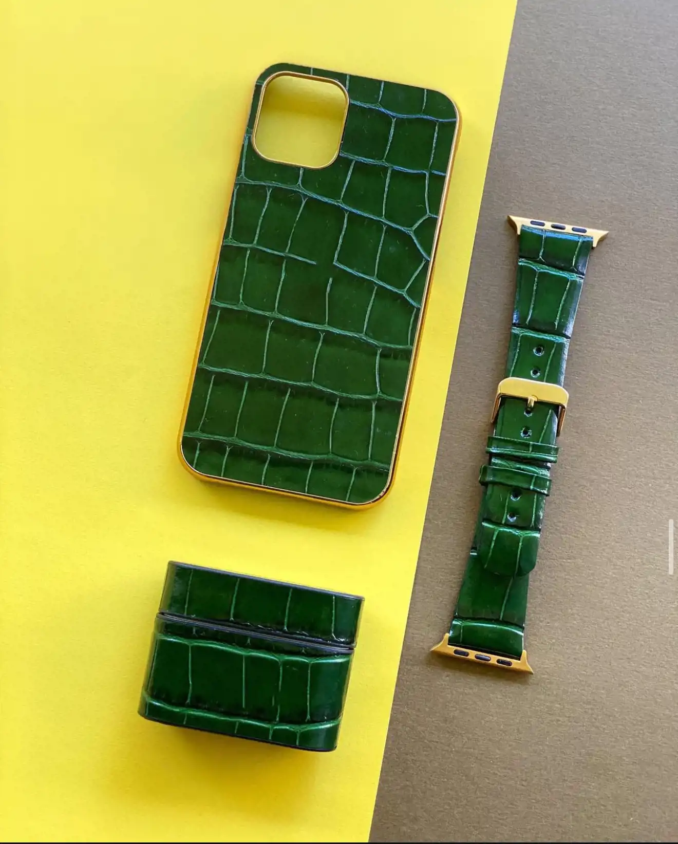 اكسسوارات طقم حماية مخصص أبل _yellow_12pro_Ultra1/2 49mm