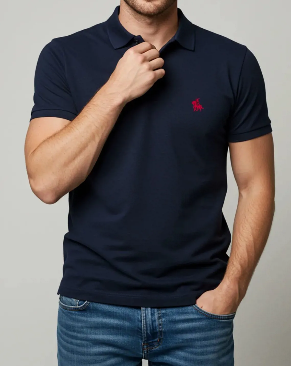 تيشيرت بولو رجالي_Navy_3XL