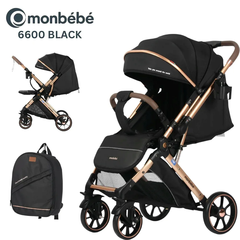 عربة أطفال MonBébé 6600خفيفة وقابلة للطي للسفر