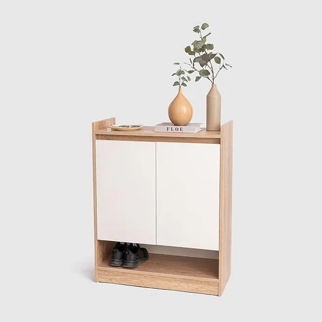 جزامة 3 ارفف أبيض و بيج - KNG05