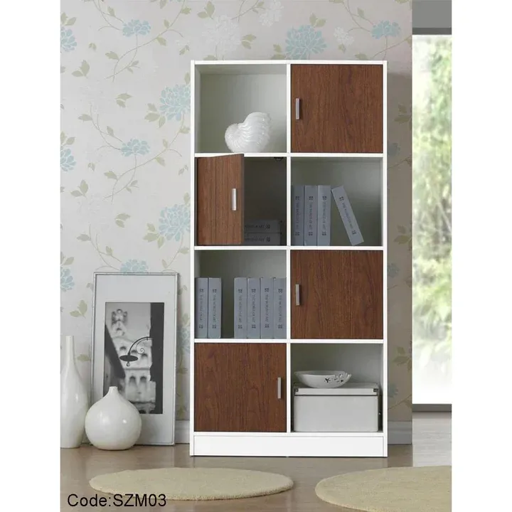 مكتبة أبيض × بيج -  KNM03