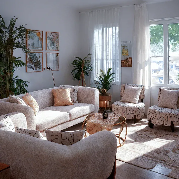 انتريه بتصميم عصري 4 قطع-KN283_اوف وايت