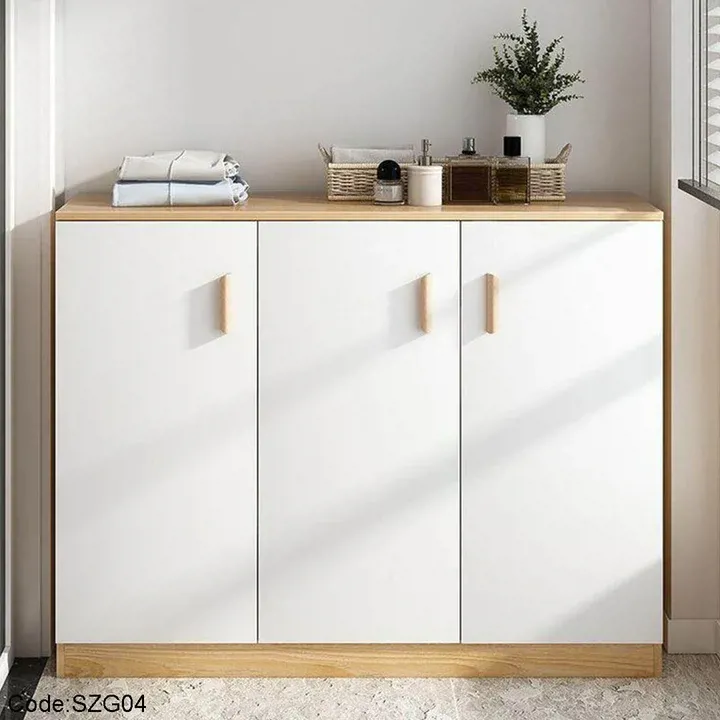 جزامة خشب أبيض مودرن 3ضلفة - KNG04