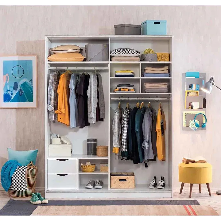 دولاب اطفال جرار مودرن 240 سم-KND05_ابيض