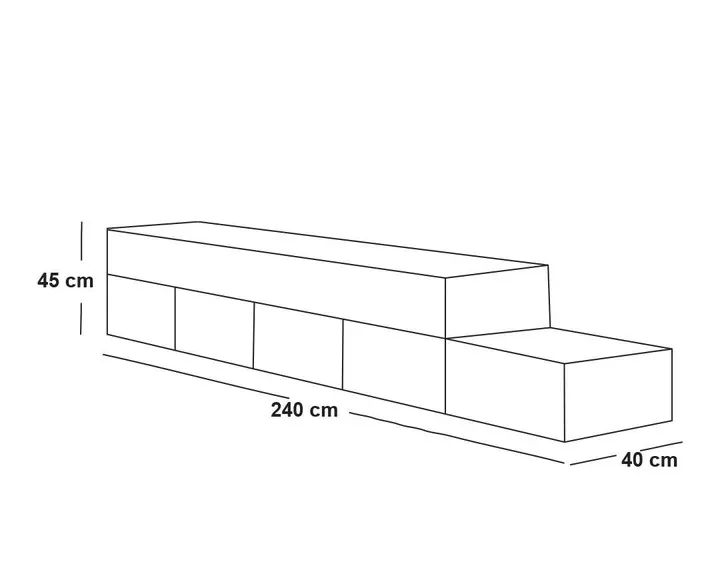 ترابيزة تلفزيون خشب KNT07- mdf