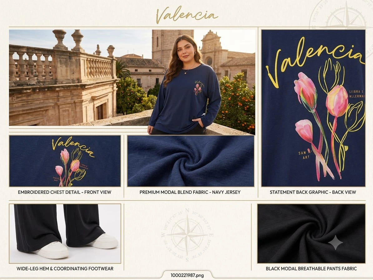 تيشيرت Valencia الأنيق والمريح