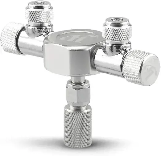 محبس خنق اسطوانات الغاز لحوض السمك - 2 مخرج