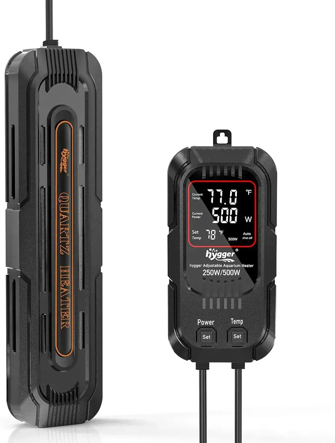 سخان حوض سمك مزدوج من الكوارتز طراز HG043