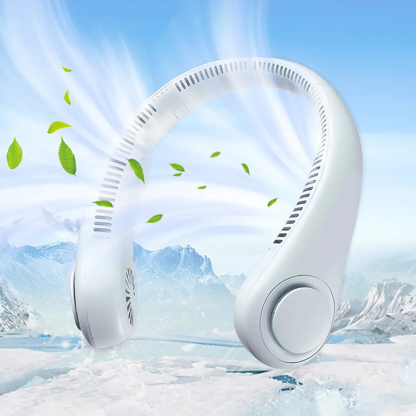 مروحة رقبة محمولة قابلة لإعادة الشحن 