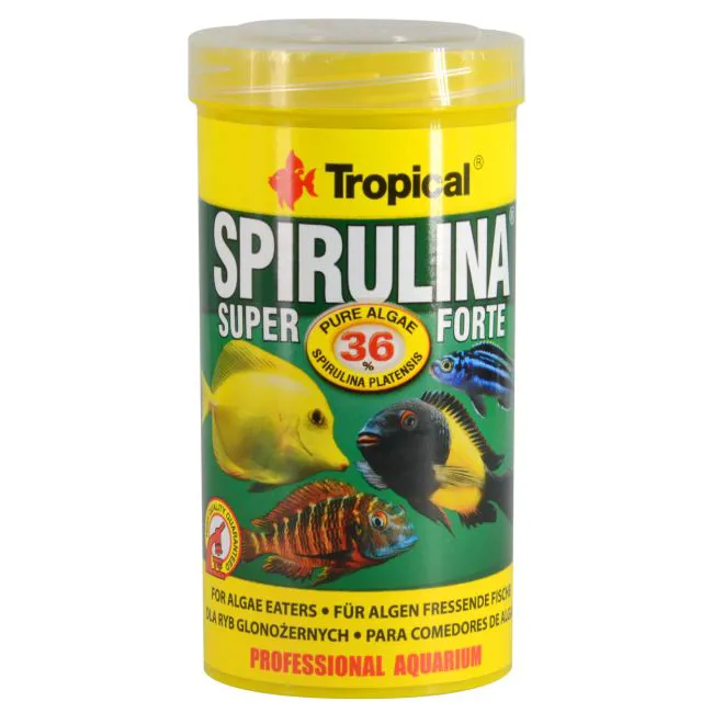 طعام أسماك Tropical Spirulina للأسماك العاشبة - 250جم