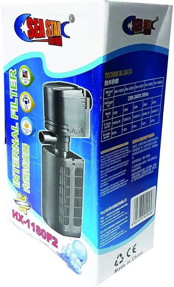 فلتر حوض سمك داخلي كوب واحد Sea Star HX-1180F2 