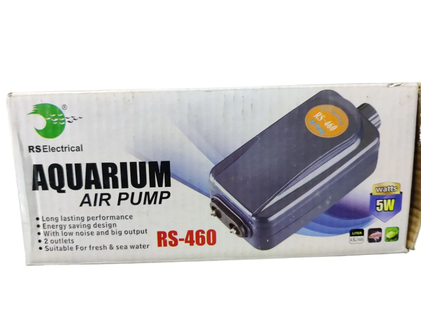 مضخة هواء لحوض السمك من طراز RS-460 من شركة RS Electrical