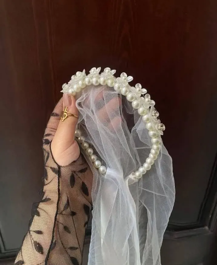 طوق عروسة ملكي (Bridal Tiara/Headband)