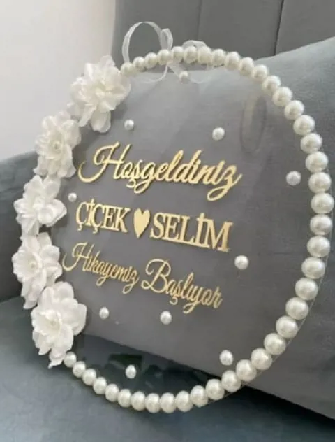 طارة أكريليك دائرية بتصميم تركي مخصص