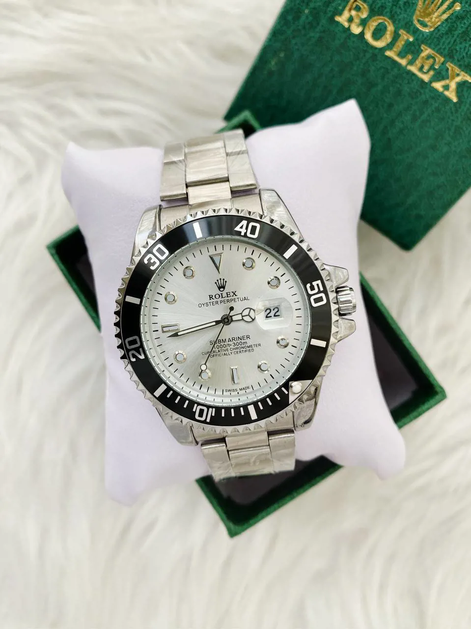 رولكس اويستر_ابيض_فضى