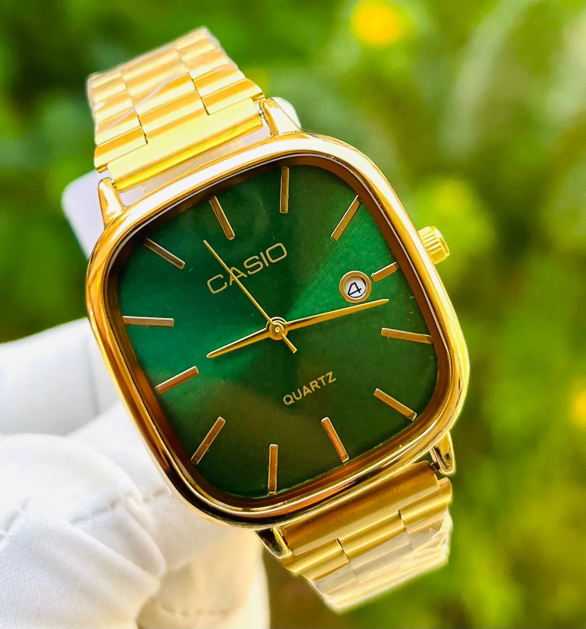 كاسيوا_اخضر_ذهبى