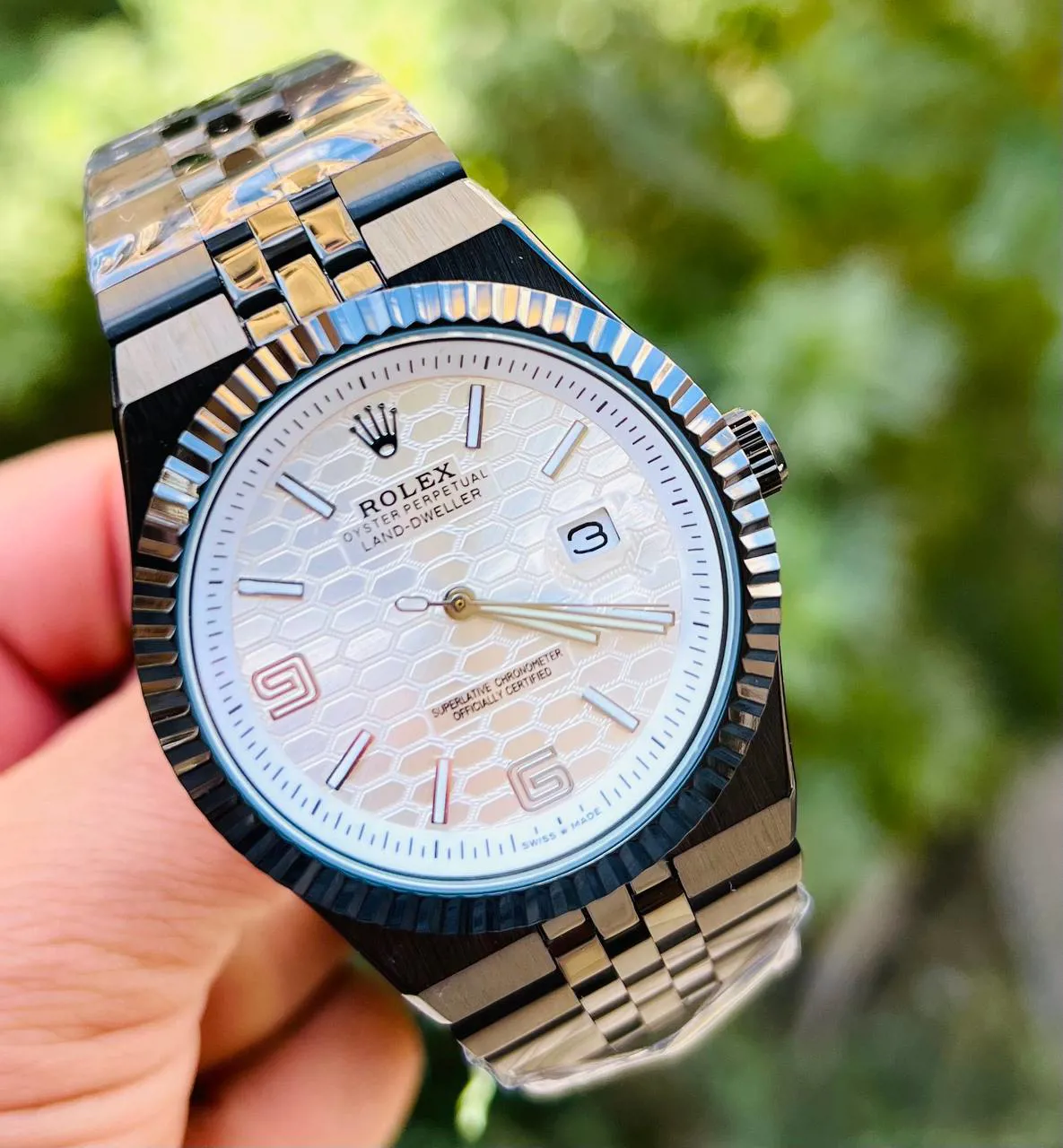 رولكس رجالى_ابيض_اسود