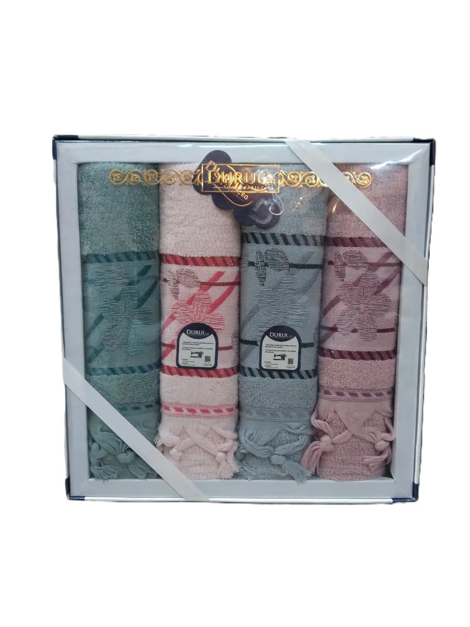 طقم فوط 4 قطع من ديوريل مقاس 60×120 سم