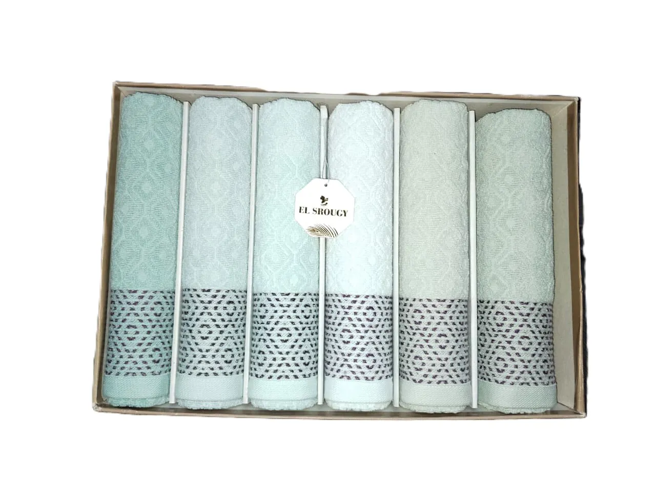 طقم فوط 6 قطع السروجى مقاس 50×80 سم