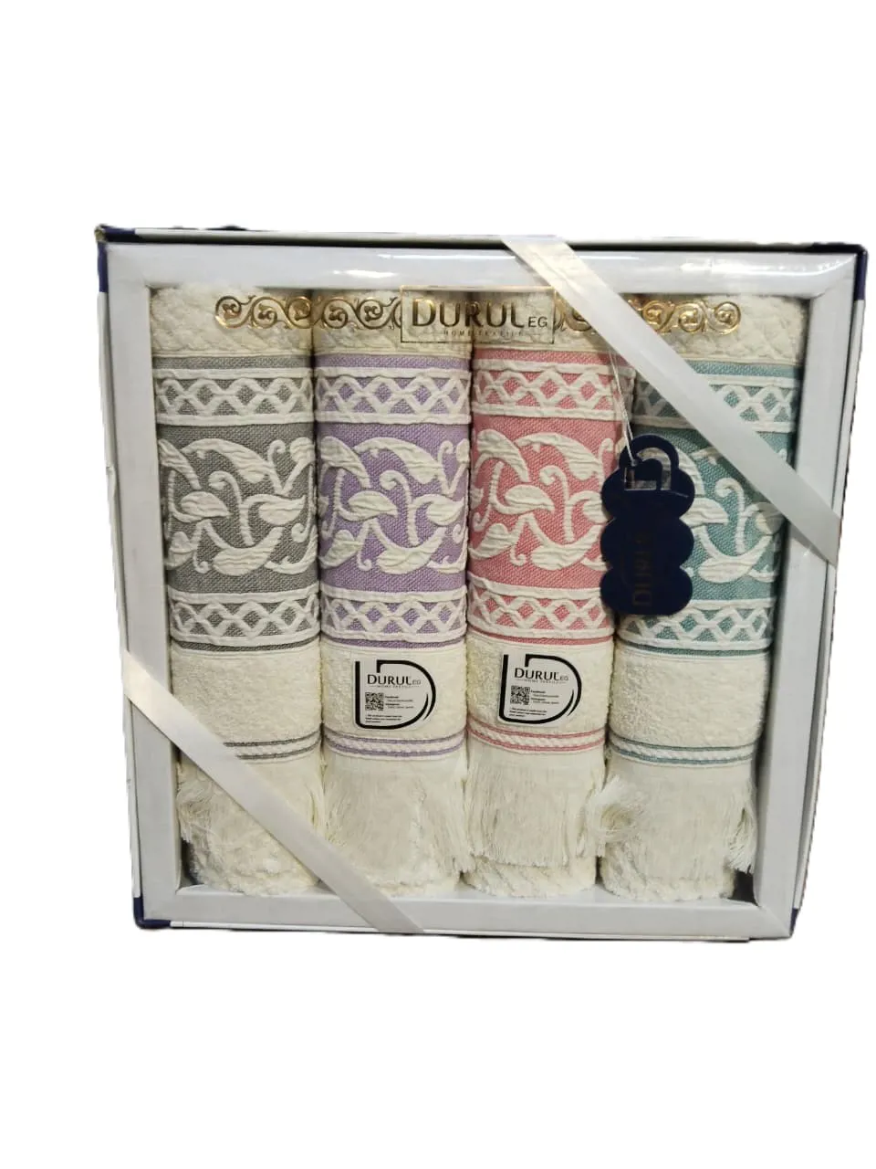 طقم فوط 4 قطع من ديوريل مقاس 60×120 سم