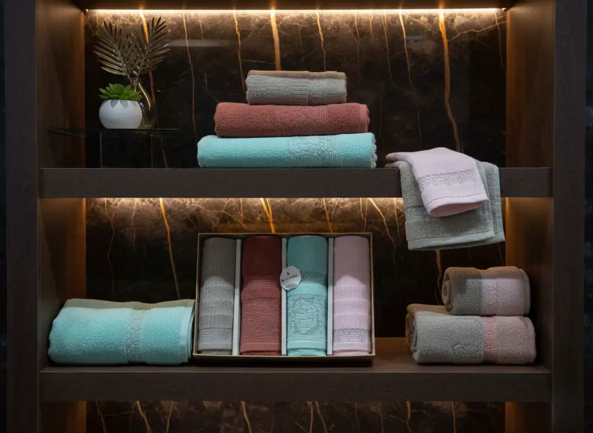 طقم فوط السروجى 4 قطع مقاس 50 ×100 سم 