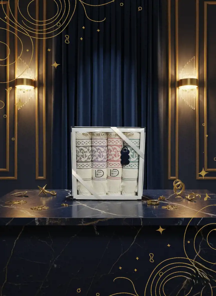 طقم فوط 4 قطع من ديوريل مقاس 60×120 سم