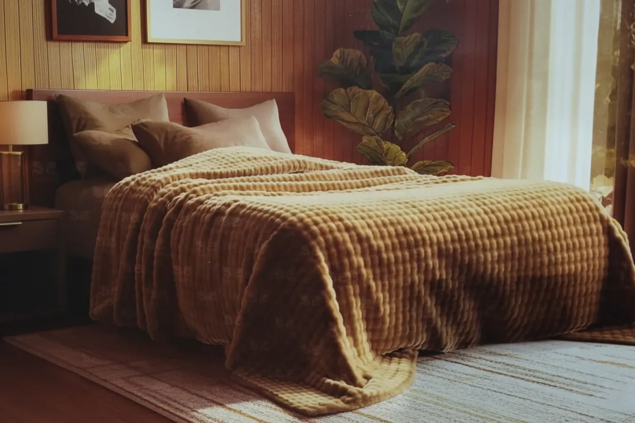 بطانية نانا كبيرة بابلز مقاس 220×240 سم باللون اللافندر