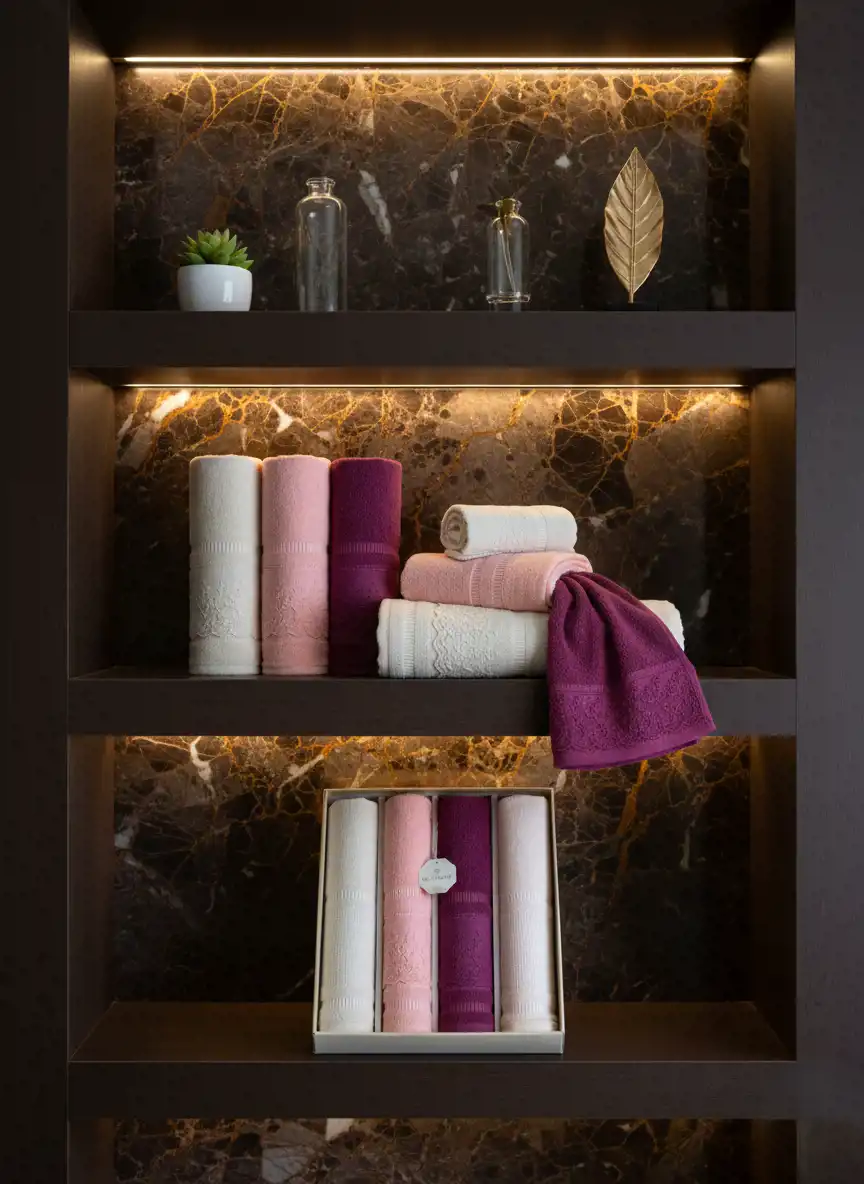 طقم فوط السروجى 4 قطع مقاس 60×120 سم