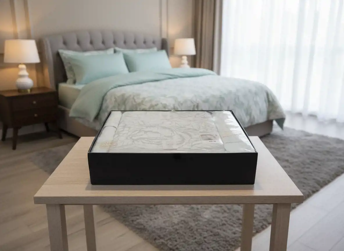 طقم كوفرتة 5 قطع سرير كبير كوفرتة مقاس 240×225 سم ملاية مقاس 260×240 سم عدد 2 خدادية بالاضافة الى كيس مخدة 