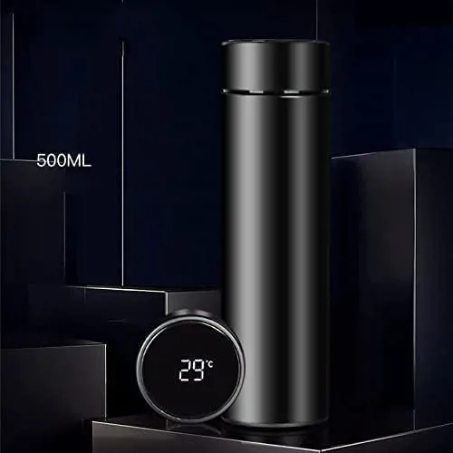 ترمس حراري  معزول من الفولاذ المقاوم للصدأ، مناسب للمشروبات الساخنة والباردة والقهوة والشاي، مج للسفر، 500 مل،