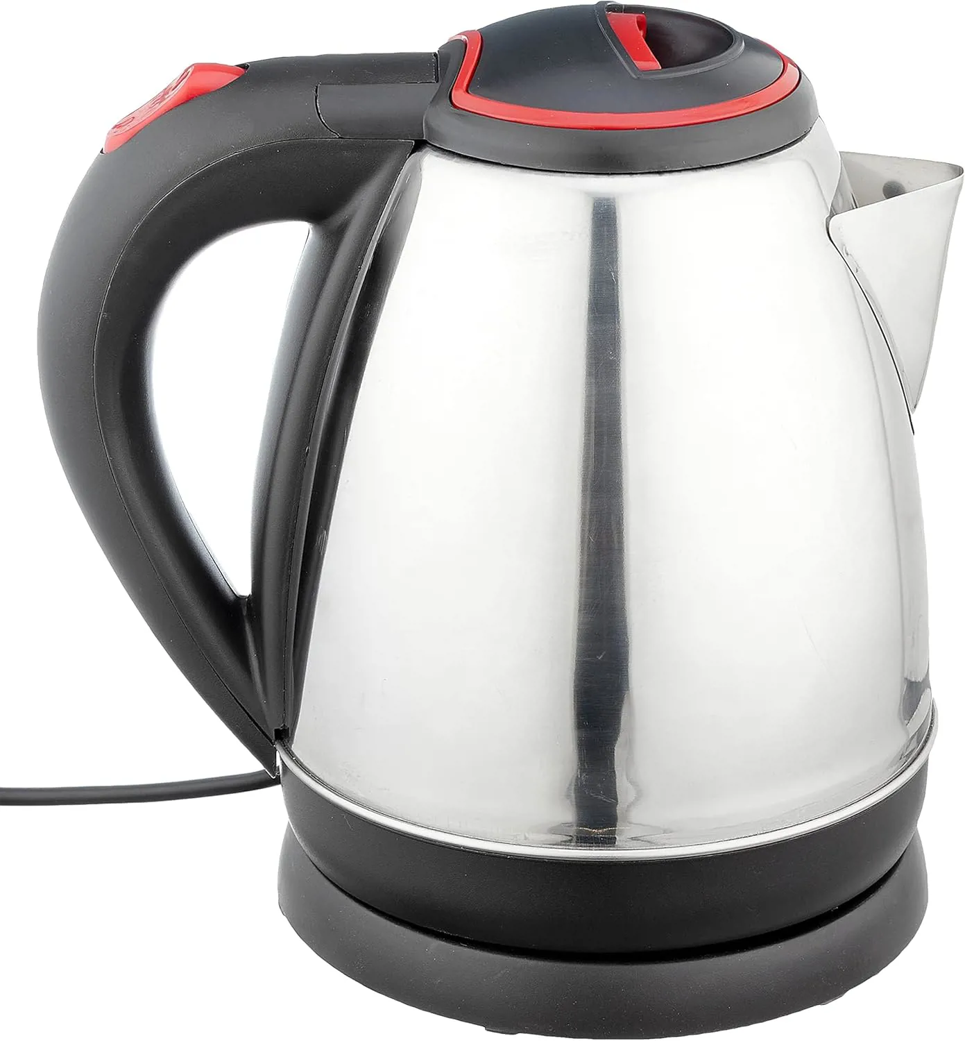 غلاية كهربائية من الفولاذ المقاوم للصدأ من فلامنجو، سعة 1.5 لتر، لون فضي، موديل FM3000