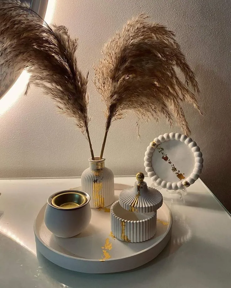هديه كونكريت ديكور رائع بالدهبي 
