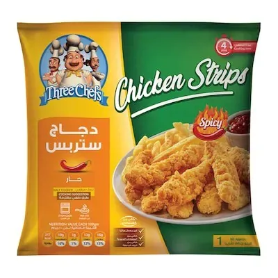 دجاج ستربس حار ثري شفس - 1 كجم