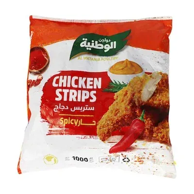 ستربس الدجاج الحار الوطنية - 1 كجم
