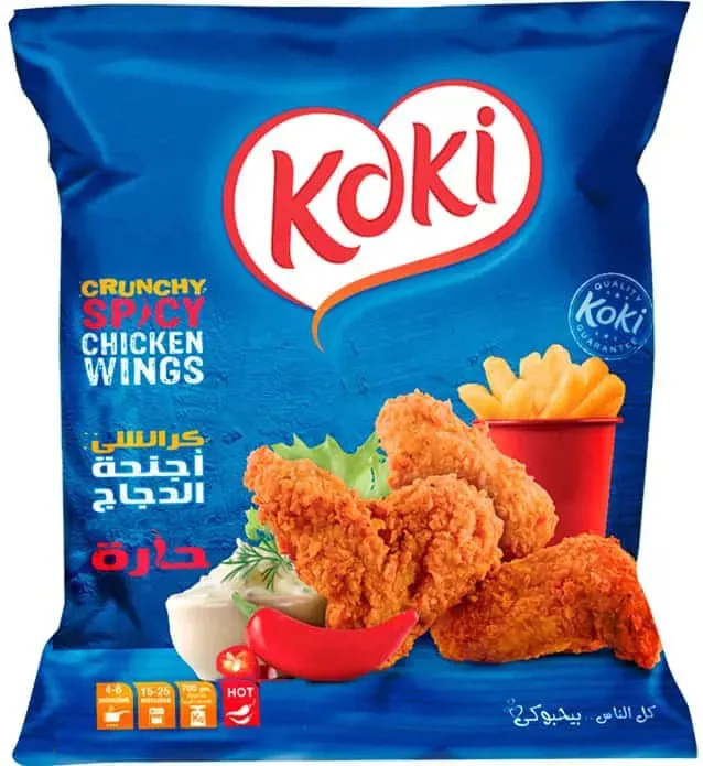 اجنحة دجاج كوكي كرانشي حارة - 700جرام