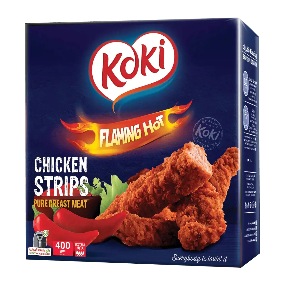 ستربس دجاج كوكي مولع نار - 400 جرام