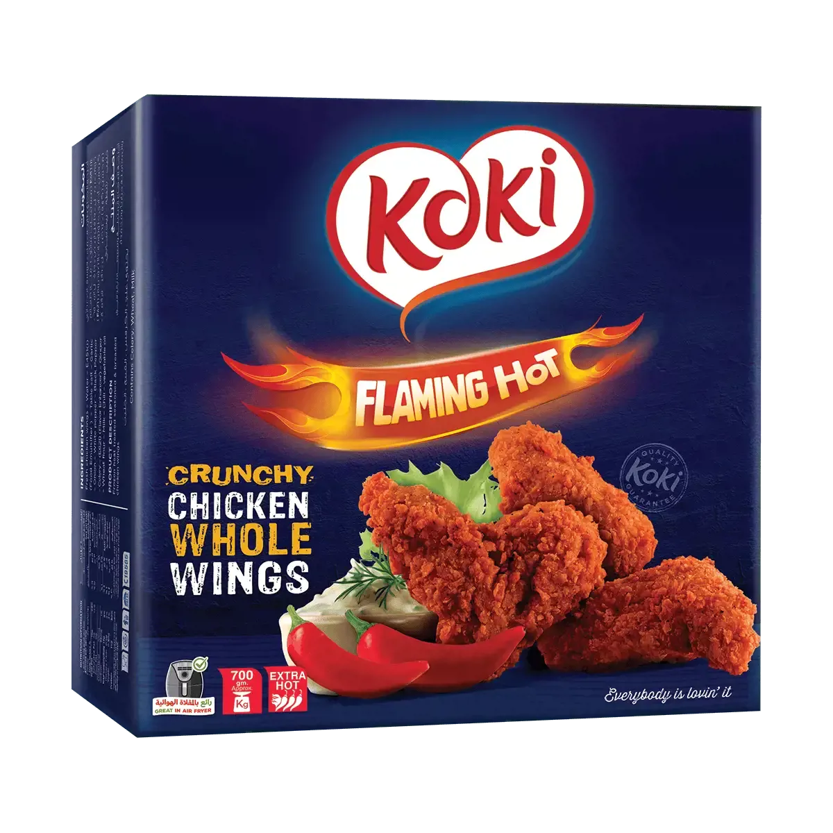 أجنحة دجاج كوكي حار نار - 700 جرام