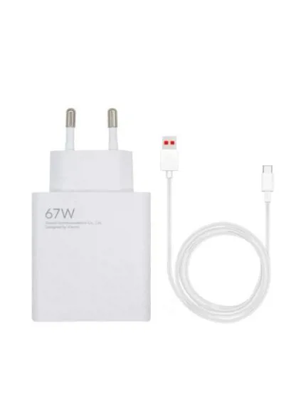 شاحن شاومي الأصلي 67 وات - تقنية Mi Turbo Charge مع كابل 6A فائق السرعة