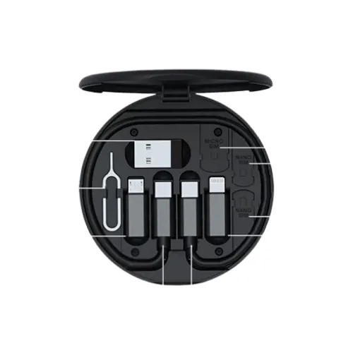 طقم كابلات الشحن الذكي 60 وات (علبة المنقذ) - شحن سريع ونقل بيانات لكل الأجهزة