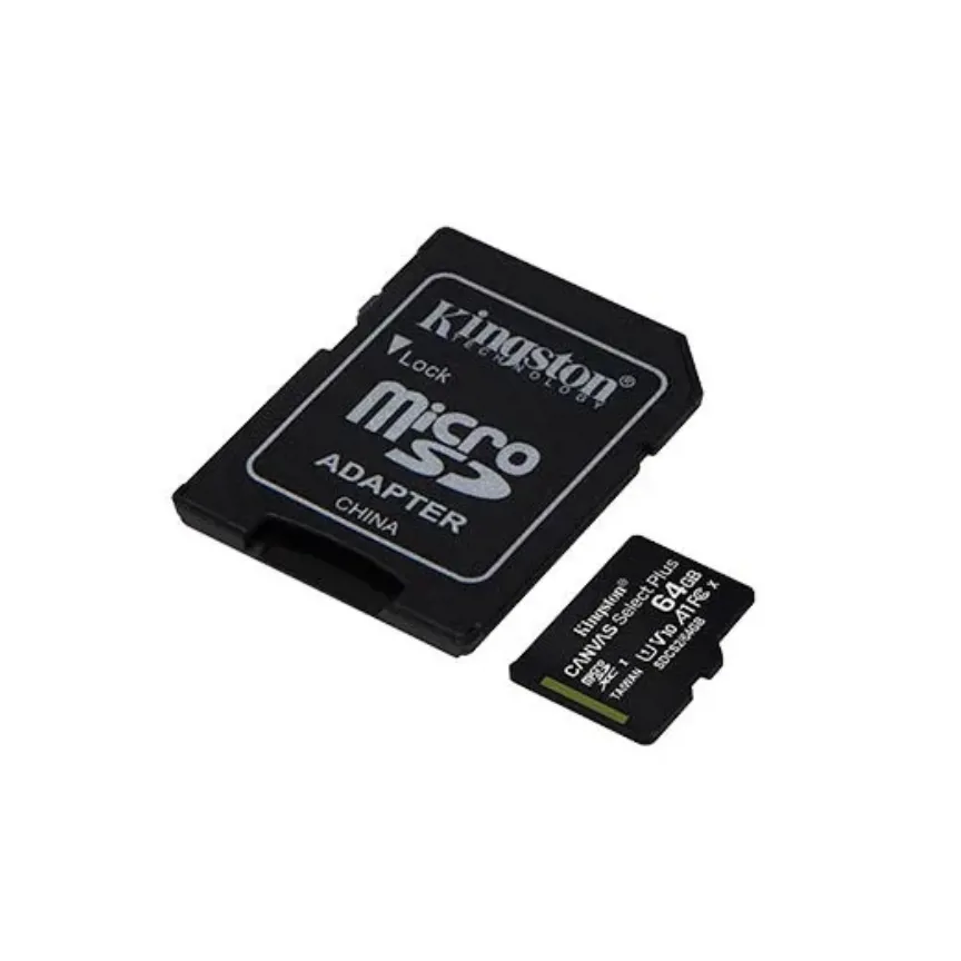 كارت ميموري كينجستون 64 جيجا (Kingston® CANVAS Select™ Plus) - سرعة 100 ميجابايت/ثانية