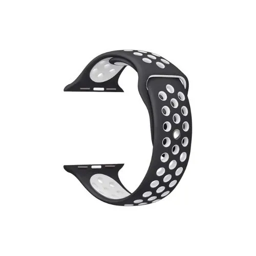 سوار رياضي من السيليكون فائق التهوية لساعة أبل (42/44/45/49 مم)