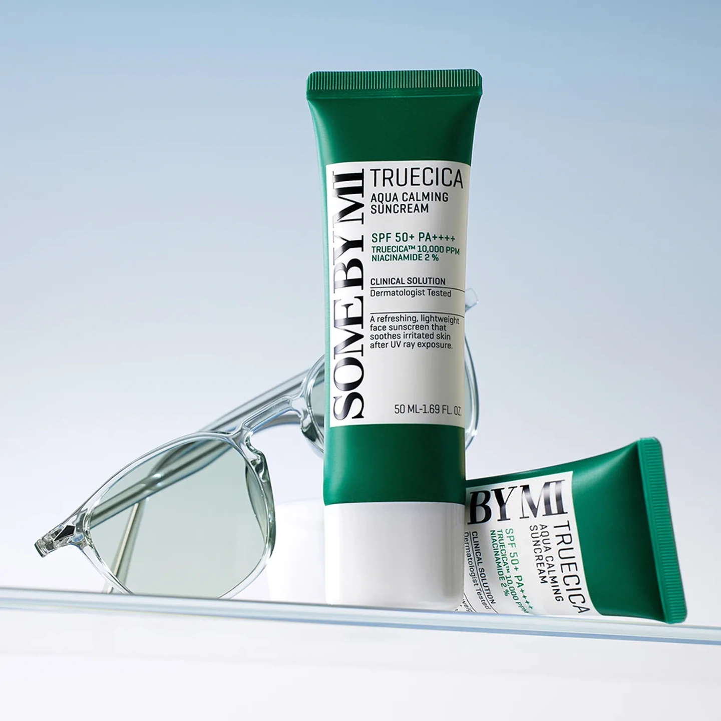 Truecica Aqua Calming Sunscreen SPF50+