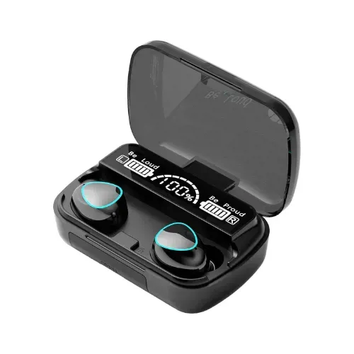 M10 Bluetooth Earbuds with LED Charging Case
