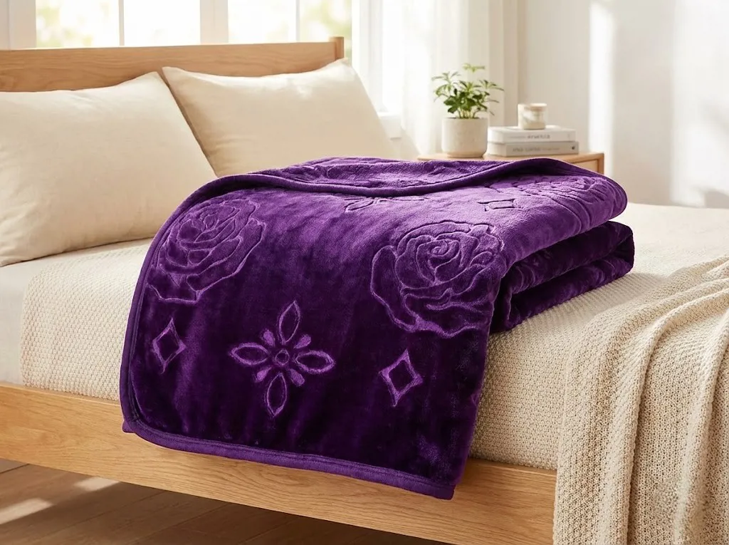 بطانية سرير كبير طبقتين 7 كيلو مقاس 220×240 سم