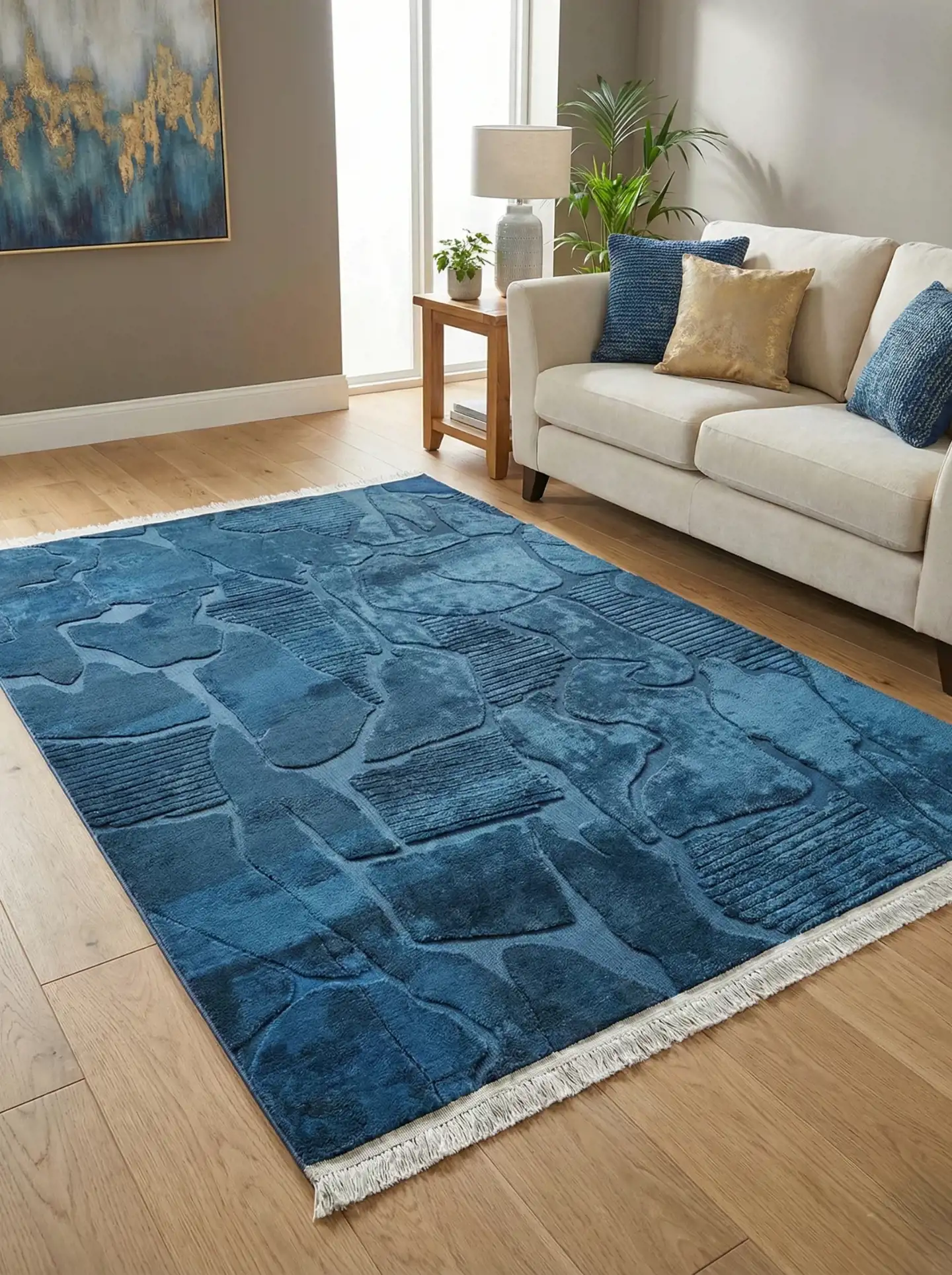 حافظة سجاد جاكار فرو حفر كبيره مقاس 180×280 سم مع ظهر مانع للانزلاق