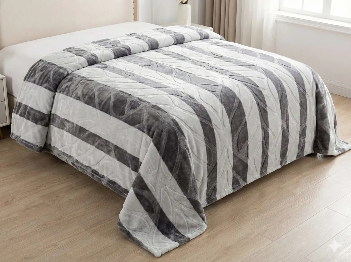 بطانية سرير كبير طبقتين 7 كيلو مقاس 220×240 سم 