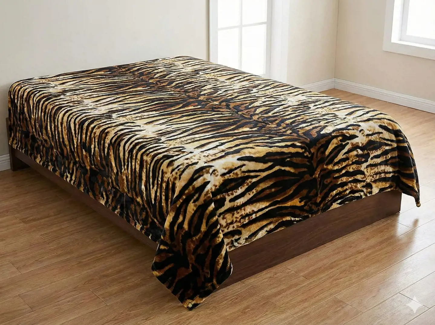 بطانية سرير كبير طبقتين 6 كيلو مقاس 220×240 سم تايجر