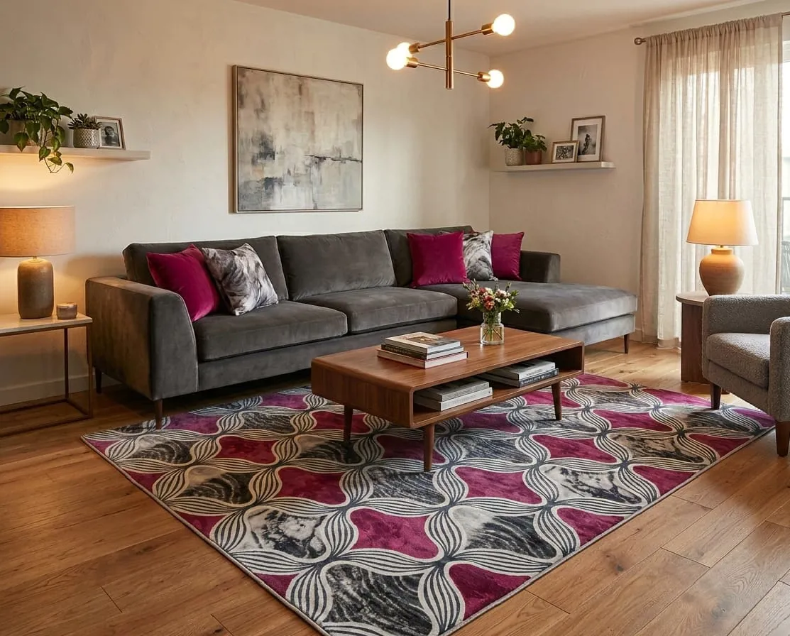 بديل سجاد قطيفة مقاس 160×220 سم مع ظهر مانع للانزلاق _ Copy