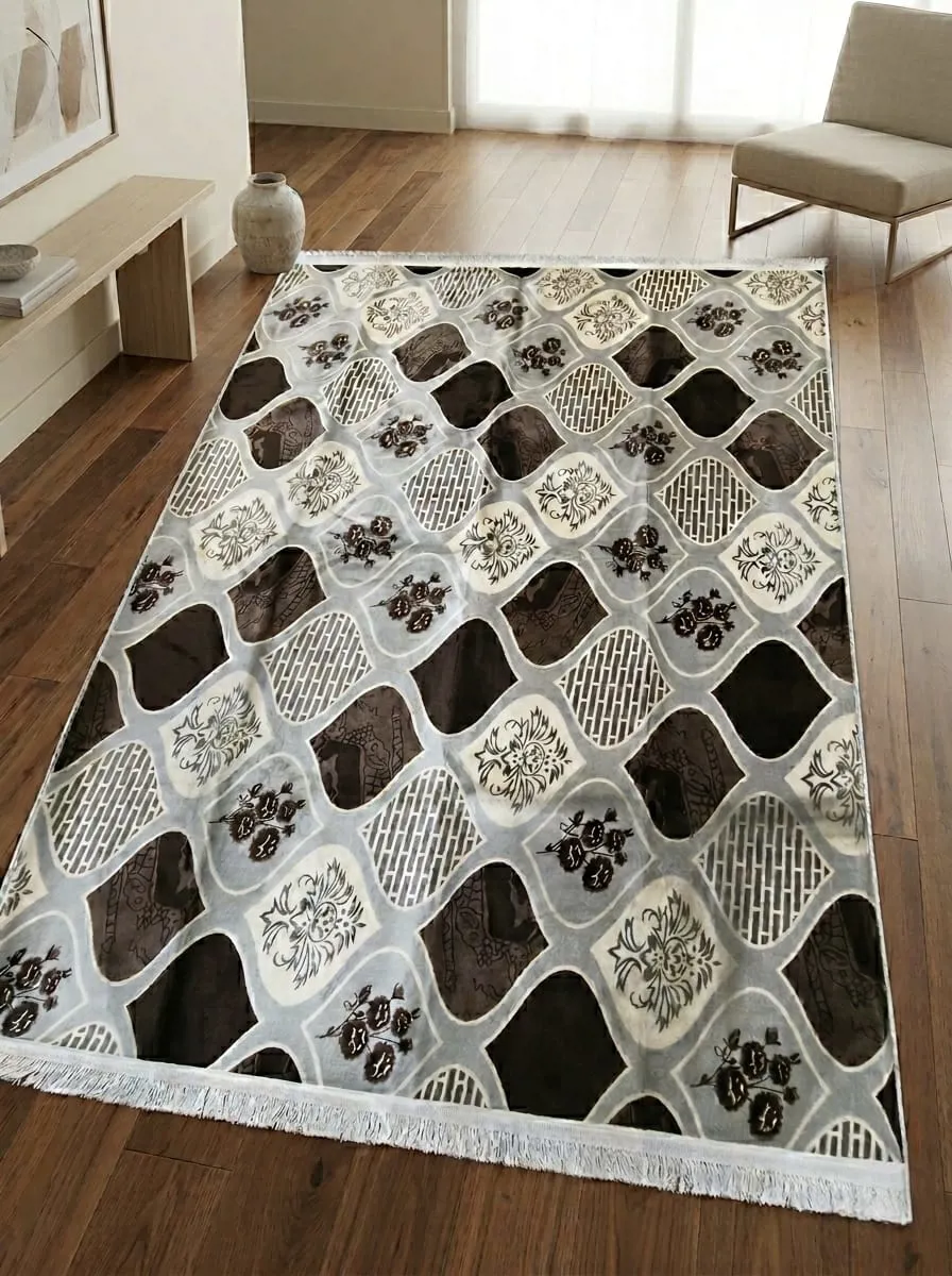 بديل سجاد مقاس وسط قطيفه 160×220 سم مع ظهر مانع للانزلاق